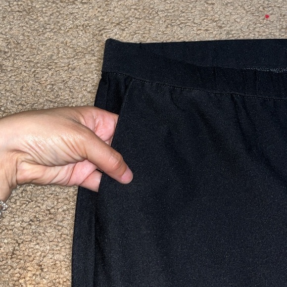 Eileen Fisher Washable Stretch Crepe Slouchy Ankle Pants Black Medium - Picture 7 of 12